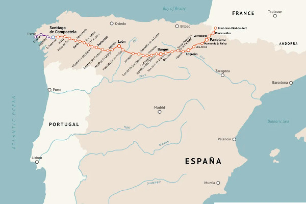 Camino Francés del camino de Santiago
